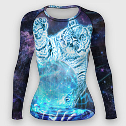 Рашгард женский Звездный тигр, цвет: 3D-принт