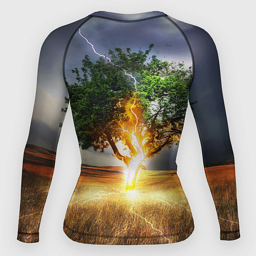 Женский рашгард Удар молнией / 3D-принт – фото 2