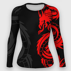 Женский рашгард КРАСНЫЙ ДРАКОН ТАТУ RED DRAGON TATTOO