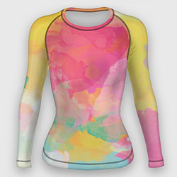 Рашгард женский Радужная акварель, цвет: 3D-принт