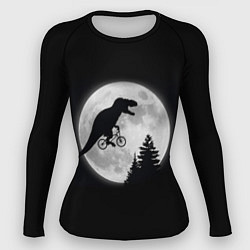 Рашгард женский T-REX НА ЛУНЕ, цвет: 3D-принт