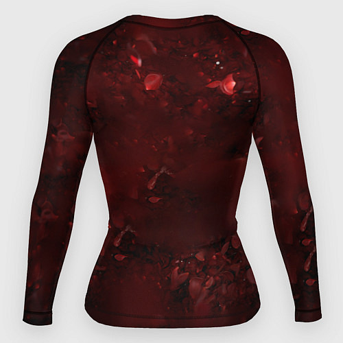 Женский рашгард Лого GNR в розах / 3D-принт – фото 2