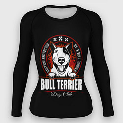 Рашгард женский Бультерьер Bull Terrier, цвет: 3D-принт
