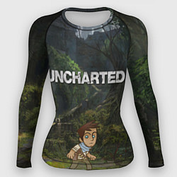 Рашгард женский Uncharted На картах не значится, цвет: 3D-принт