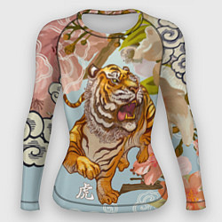 Рашгард женский Китайский тигр Символ 2022 года, цвет: 3D-принт