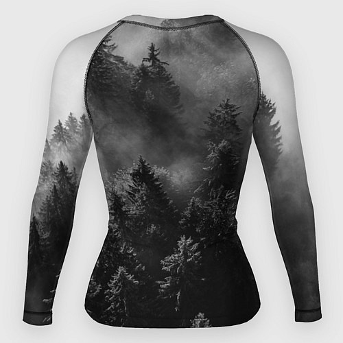 Женский рашгард МРАЧНЫЙ ЛЕС FOREST / 3D-принт – фото 2