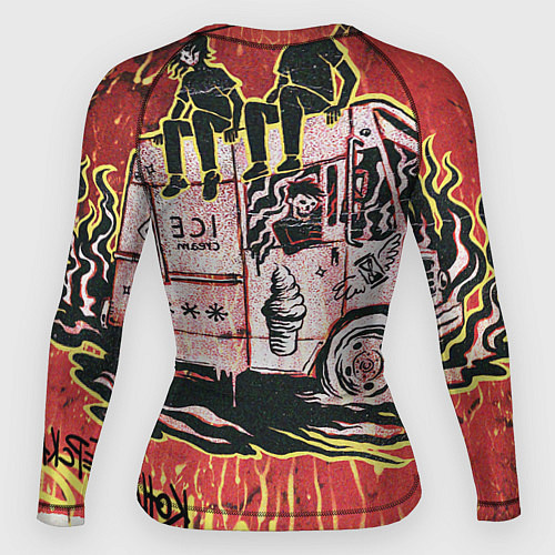 Женский рашгард Танцуй В Моем Неоне ЛСП Фараон / 3D-принт – фото 2