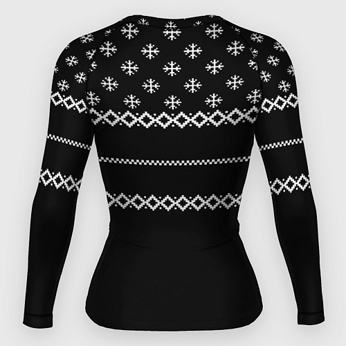 Женский рашгард Олень в свитере / 3D-принт – фото 2