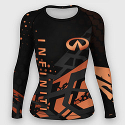 Рашгард женский Infiniti Инфинити, цвет: 3D-принт