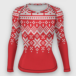 Женский рашгард Knitted Pattern