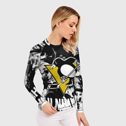 Рашгард женский Питтсбург Пингвинз Pittsburgh Penguins, цвет: 3D-принт — фото 2