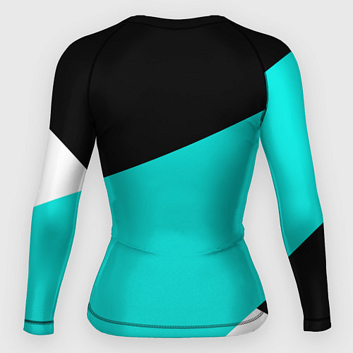 Женский рашгард ОПЕЛЬ, OPEL, SPORT ГЕОМЕТРИЯ / 3D-принт – фото 2