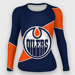 Рашгард женский Эдмонтон Ойлерз Edmonton Oilers NHL, цвет: 3D-принт