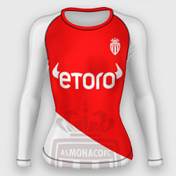 Рашгард женский AC Monaco Golovin Fan Theme, цвет: 3D-принт