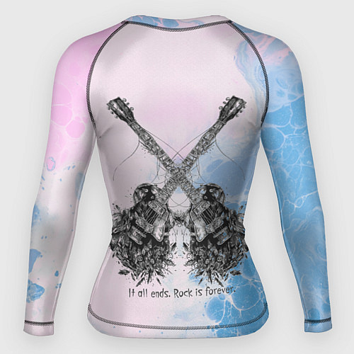Женский рашгард Все кончается Рок вечен / 3D-принт – фото 2