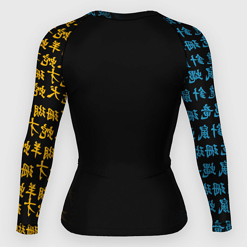 Женский рашгард МАЙКИ И ТАТУ ДРАКЕНА MICKEY DRAKEN TATTOO / 3D-принт – фото 2