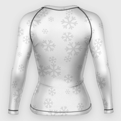 Женский рашгард Happy Christmas: кокер спаниель / 3D-принт – фото 2