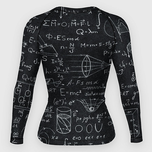 Женский рашгард РАЗНЫЕ ФОРМУЛЫ НАУКА / 3D-принт – фото 2