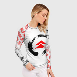 Рашгард женский ПРИЗРАК ЦУСИМЫ ЭМБЛЕМА GHOST OF TSUSHIMA, цвет: 3D-принт — фото 2