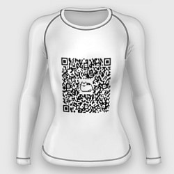 Женский рашгард Я QR-кот, гуляю где вздумается!