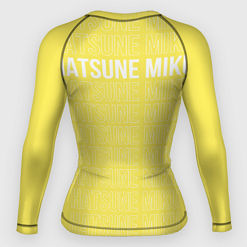 Женский рашгард Новогодняя Хацунэ Мику / 3D-принт – фото 2