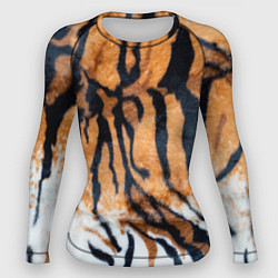 Рашгард женский Шкура тигра Новый год 2022, цвет: 3D-принт