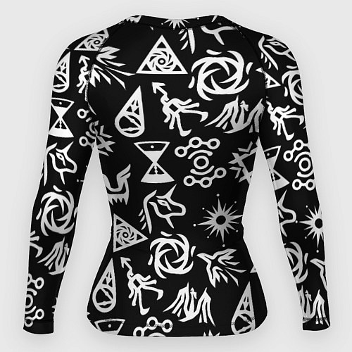 Женский рашгард EXO BAND SYMBOL PATTERN WHITE K-POP / 3D-принт – фото 2