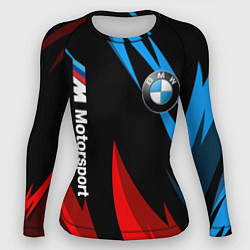 Рашгард женский BMW Логотип Узор, цвет: 3D-принт