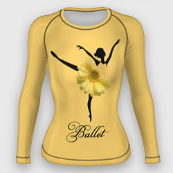 Рашгард женский Ballet Балет, цвет: 3D-принт