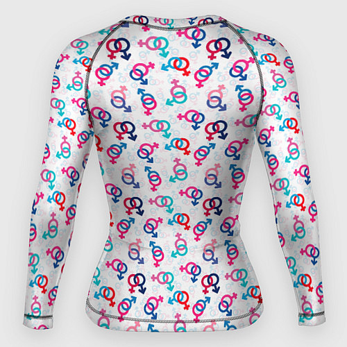 Женский рашгард Символы Гендера любовь / 3D-принт – фото 2