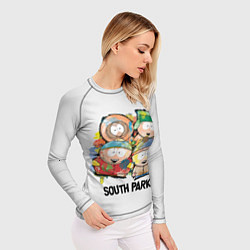 Рашгард женский South Park - Южный парк краски, цвет: 3D-принт — фото 2