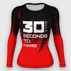 Рашгард женский 30 Seconds to Mars: Брызги, цвет: 3D-принт