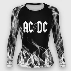 Рашгард женский ACDC Fire, цвет: 3D-принт