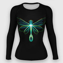 Рашгард женский Неоновая стрекоза, цвет: 3D-принт