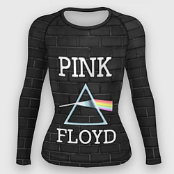 Рашгард женский PINK FLOYD LOGO - ПИНК ФЛОЙД ЛОГОТИП, цвет: 3D-принт