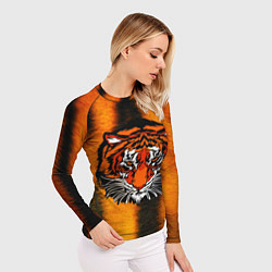 Рашгард женский Tiger Head-, цвет: 3D-принт — фото 2