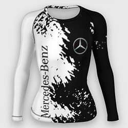 Рашгард женский Mercedes-Benz: Black & White, цвет: 3D-принт
