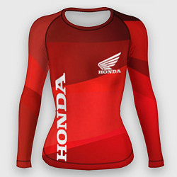 Рашгард женский Honda - Red, цвет: 3D-принт