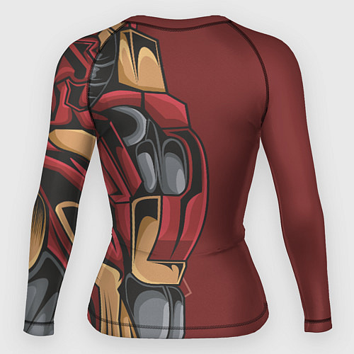 Женский рашгард Красный робот / 3D-принт – фото 2