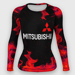 Женский рашгард Mitsubishi пламя огня