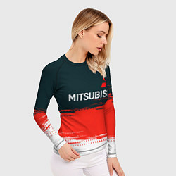 Рашгард женский Mitsubishi - Auto бренд, цвет: 3D-принт — фото 2