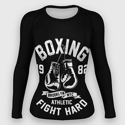 Женский рашгард БОКС, БОКСЕРСКИЕ ПЕРЧАТКИ BOXING