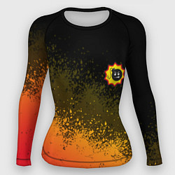 Рашгард женский Serious Sam Mini logo, цвет: 3D-принт