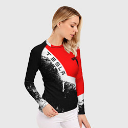 Рашгард женский ТЕСЛА TESLA WHITE LINE, цвет: 3D-принт — фото 2