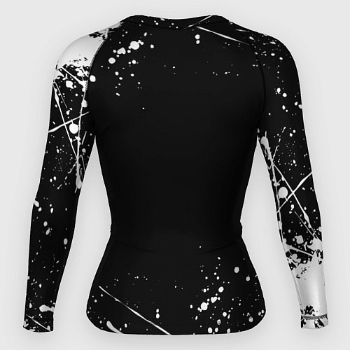 Женский рашгард ИНЬ ЯНЬ КОТИКИ БРЫЗГИ И НИЧЕГО ЛИШНЕГО / 3D-принт – фото 2