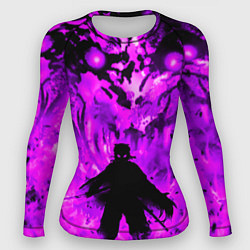 Женский рашгард РЕНГОКУ НЕОНОВЫЙ ОГОНЬ PURPLE