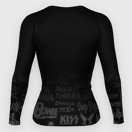 Женский рашгард Red Hot Chili Peppers Логотипы рок групп / 3D-принт – фото 2