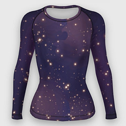 Рашгард женский Звездное ночное небо Галактика Космос, цвет: 3D-принт