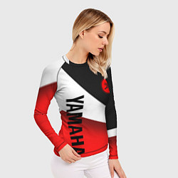 Рашгард женский ЯМАХА - СПОРТИВНЫЙ КАРБОН, цвет: 3D-принт — фото 2