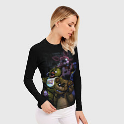 Рашгард женский Five Nights at Freddys - FNAF персонажи игры, цвет: 3D-принт — фото 2